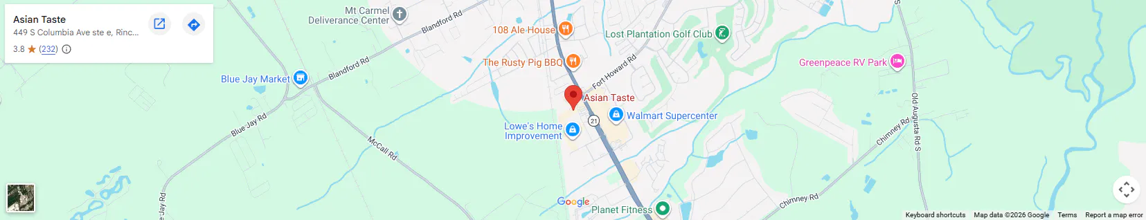 Location 449 S Columbia Ave ste e, Rincon, GA 31326